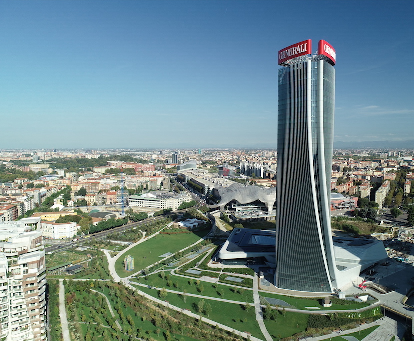 La torre Generali a Milano