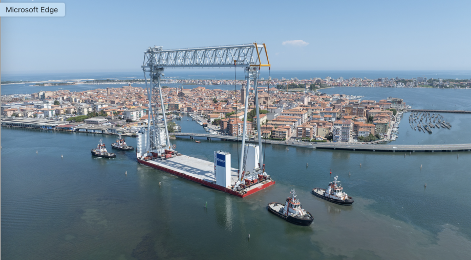 le gru Goliath realizzate da Cimolai e K-Logistica per Fincantieri