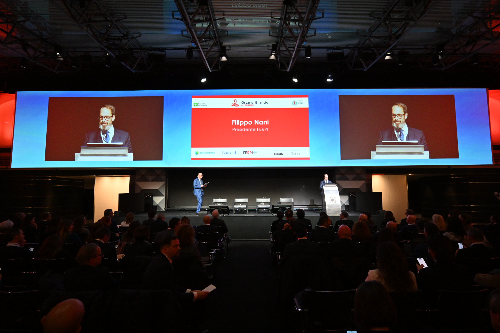 L’Oscar di bilancio 2025 è andato a Eni, per le grandi imprese quotate, e Feralpi Siderurgica, per quelle fuori dal listino. La premiazione è avvenuta il 10 gennaio proprio nella sede di Borsa Italiana, al Palazzo Mezzanotte di Milano.